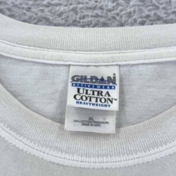 HP 1:1 Computing Shirt Mens XL White Promo Tech Logo Tee Gildan Ultra Cotton - Picture 10 of 10